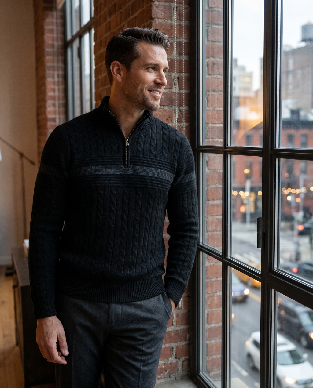Nolita Black Half-Zip