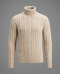 Astor Oatmeal Turtleneck