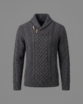 Belgrave Charcoal Shawl Collar