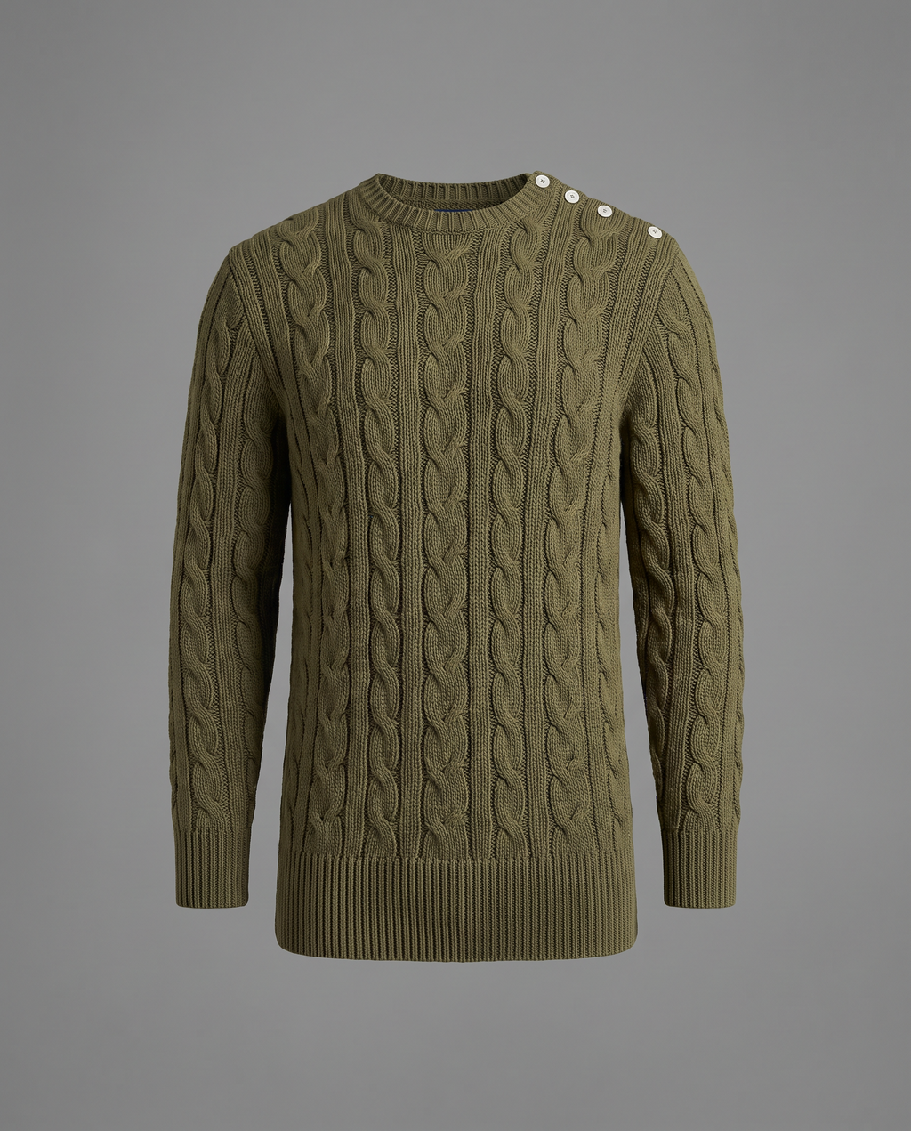 Chelsea Olive Crewneck
