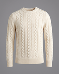 Westminster Ivory Cable Crewneck