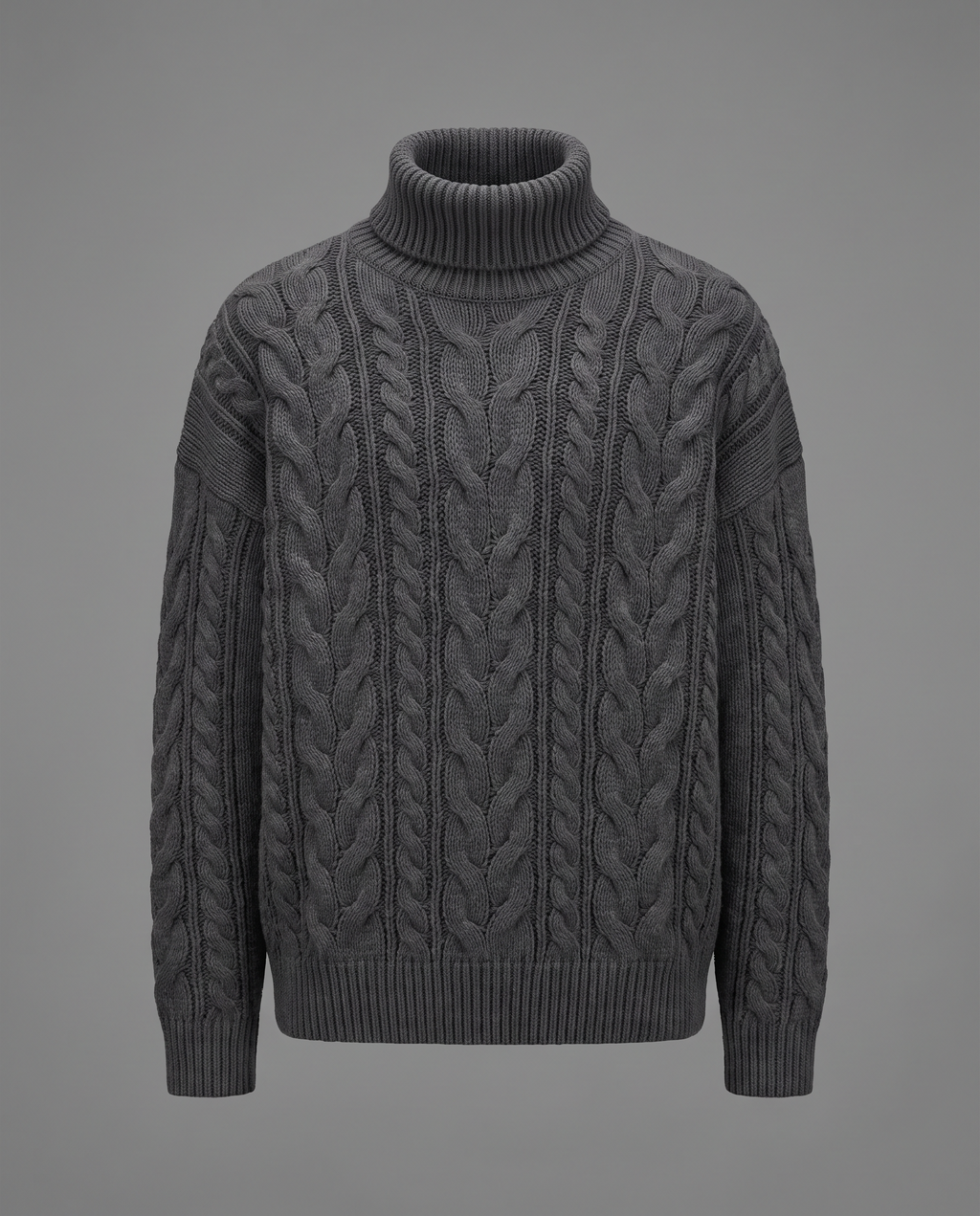 Ascot Charcoal Rollneck