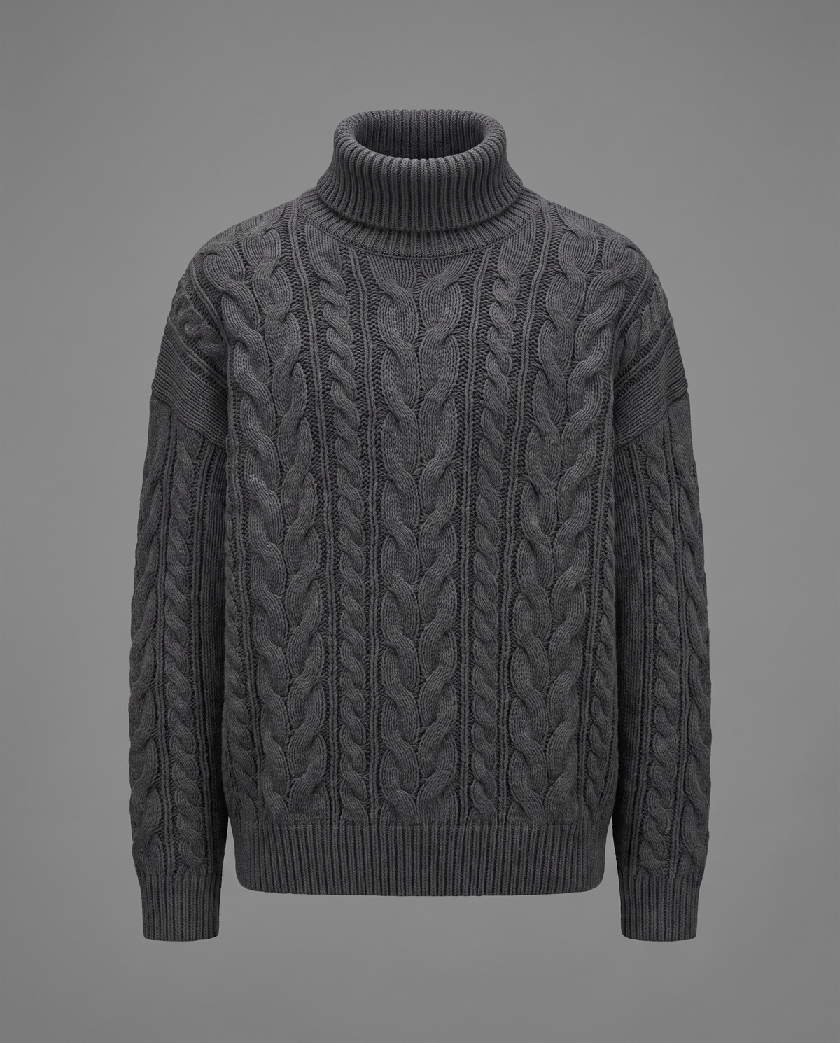 Ascot Charcoal Rollneck